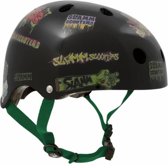 SFR Skateboard/Stunt Scooter Helm Fluo Grün-Mehrere Größen 